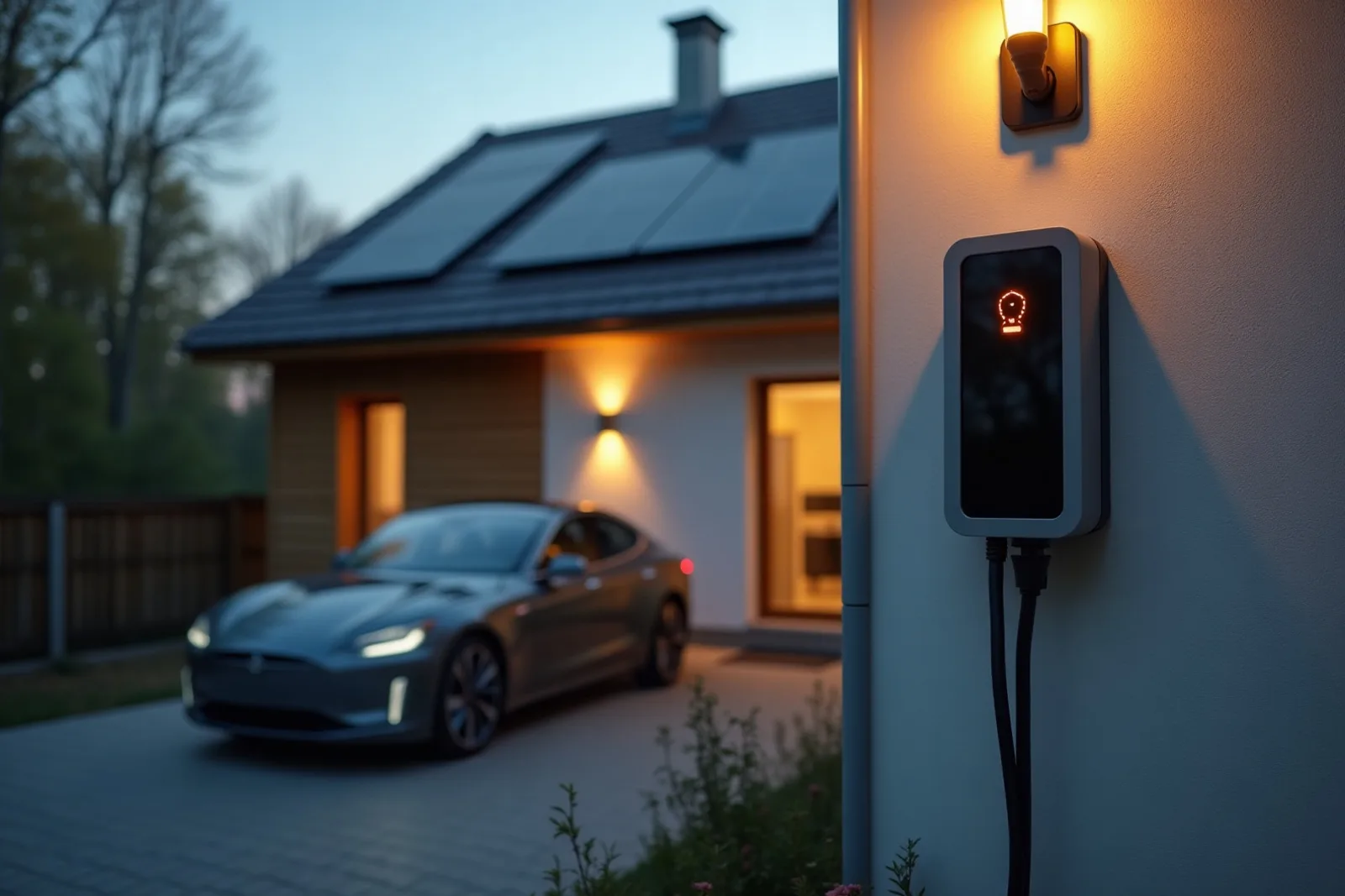 Ładowarka samochodu elektrycznego zasilana nadwyżką z fotowoltaiki